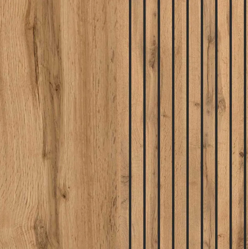 Design Waschtisch Set mit schwarzem Becken - Crystoga (zweiteilig)