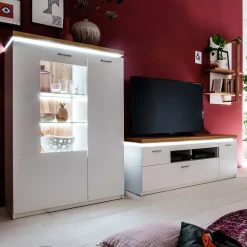 Design Wohnkombination mit Licht - Caldri (dreiteilig)