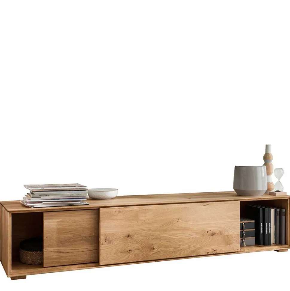 Design Wohnwand aus Massivholz - Sinta (dreiteilig)