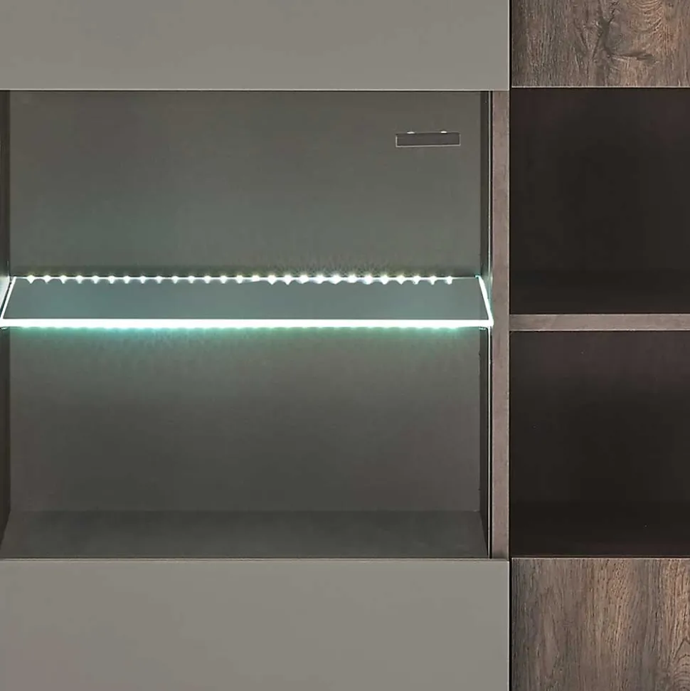 Design Wohnwand Kombi modern - Mundo (dreiteilig)