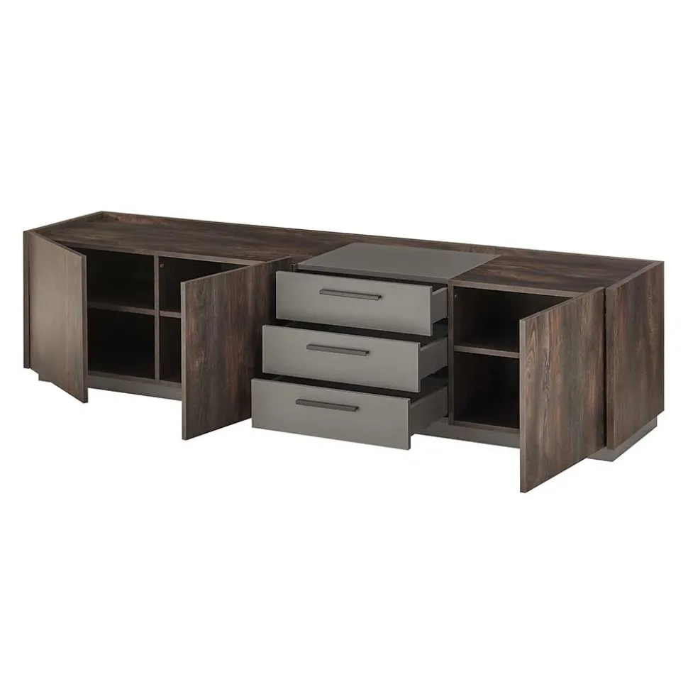 Design Wohnwand Kombi modern - Mundo (dreiteilig)