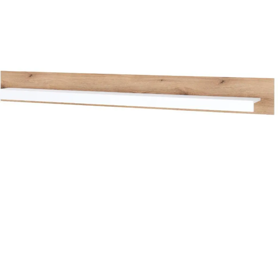 Design Wohnwand Set in Mattweiß - Adejano (dreiteilig)