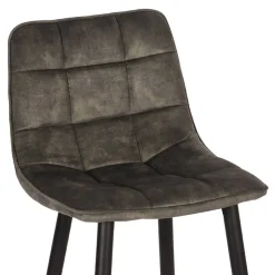 Design-Barstühle in Dunkelgrün Velours - Ciudada (2er Set)