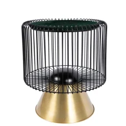 Design-Beistelltisch in Dunkelgrün Mamor - Troyesa