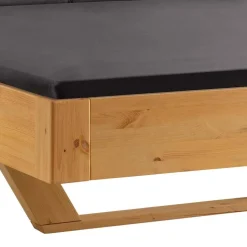 Designbett mit Holzkufen aus Kiefer gelaugt - Ravilon