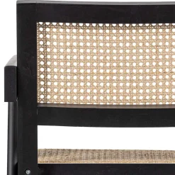 Designer Armlehnenstuhl aus Rattan Wiener Geflecht - Leano