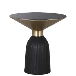 Designer Couchtisch aus Glas und Aluminium - Coralla