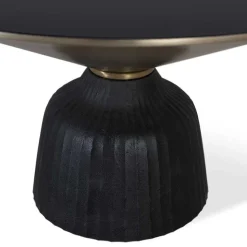 Designer Couchtisch aus Glas und Aluminium - Coralla