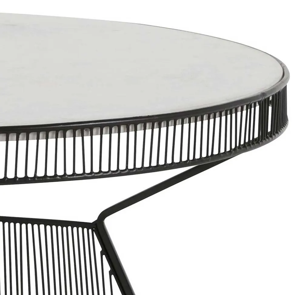 Designer Couchtisch mit Marmorplatte - Imraca