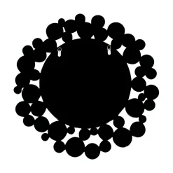 Designer Glasspiegel in Grau & Silber - Martinez