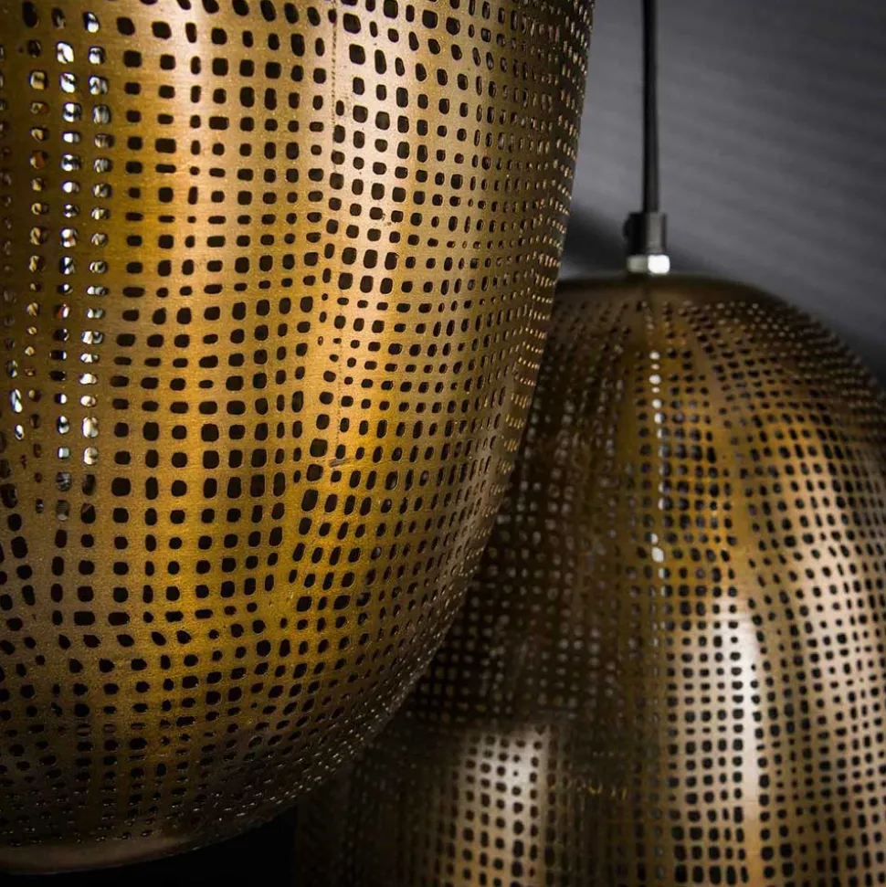 Designer Pendelleuchte in Bronze aus Metall - Cazaja