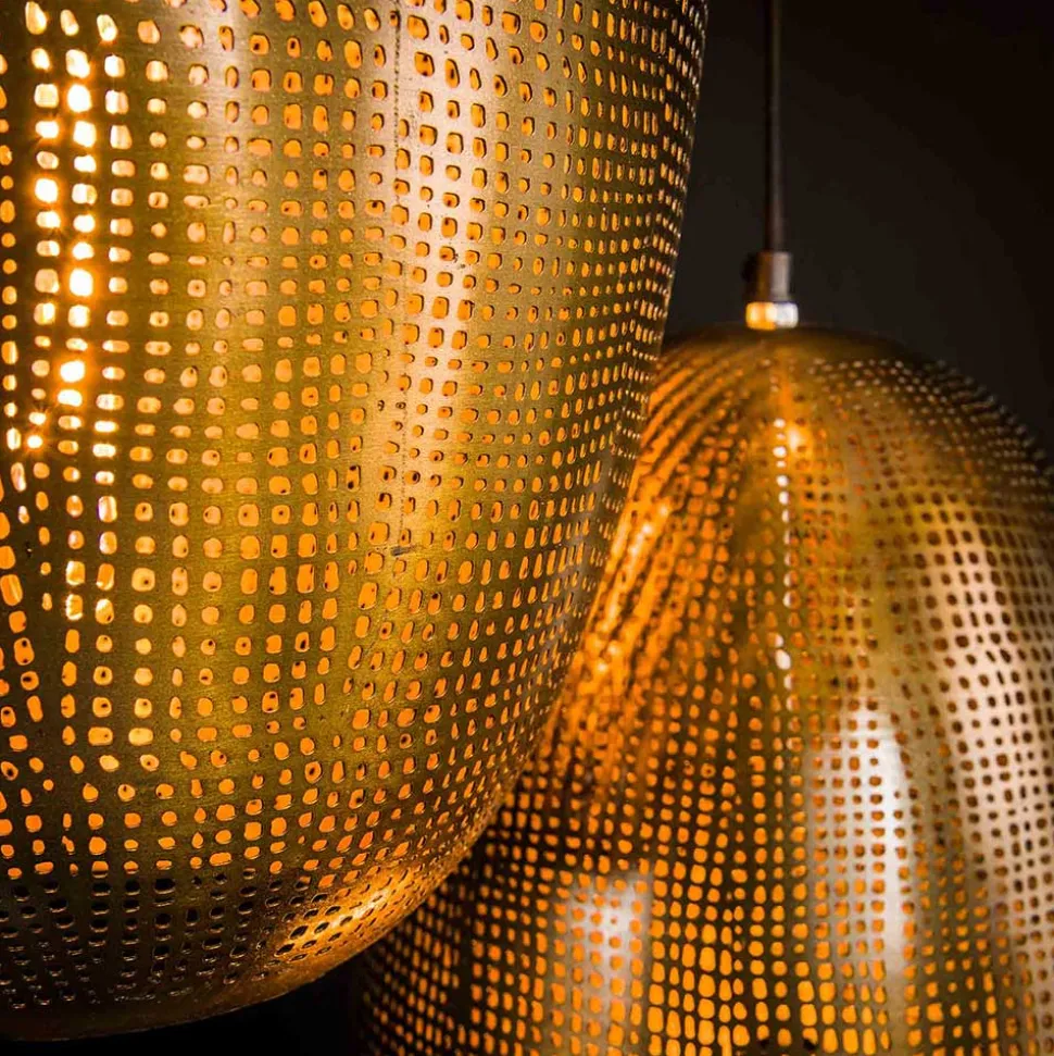 Designer Pendelleuchte in Bronze aus Metall - Cazaja