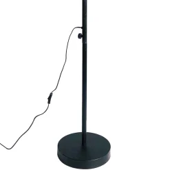 Designer Stehlampe in Schwarz & Messingfarben - Milana