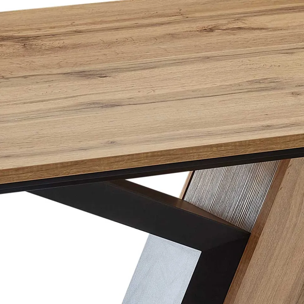 Designer Säulentisch in Wildeiche NB - Craig