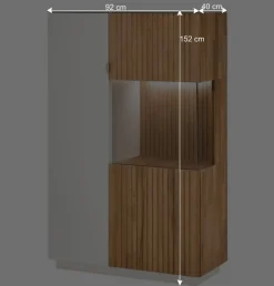 Designer TV Wohnwand in Weiß - Miloris (dreiteilig)