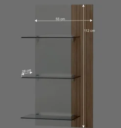 Designer TV Wohnwand in Weiß - Miloris (dreiteilig)