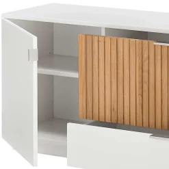 Designer TV Wohnwand in Weiß - Miloris (dreiteilig)