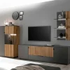 Designer TV Wohnwand Set in Anthrazit - Cruzca (dreiteilig)