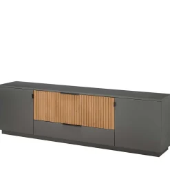 Designer TV Wohnwand Set in Anthrazit - Cruzca (dreiteilig)