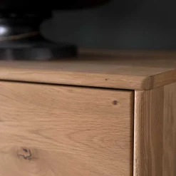 Designer Wohnwand aus Eiche - Assela (vierteilig)