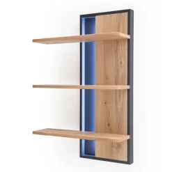 Designer Wohnwand aus Eiche - Assela (vierteilig)