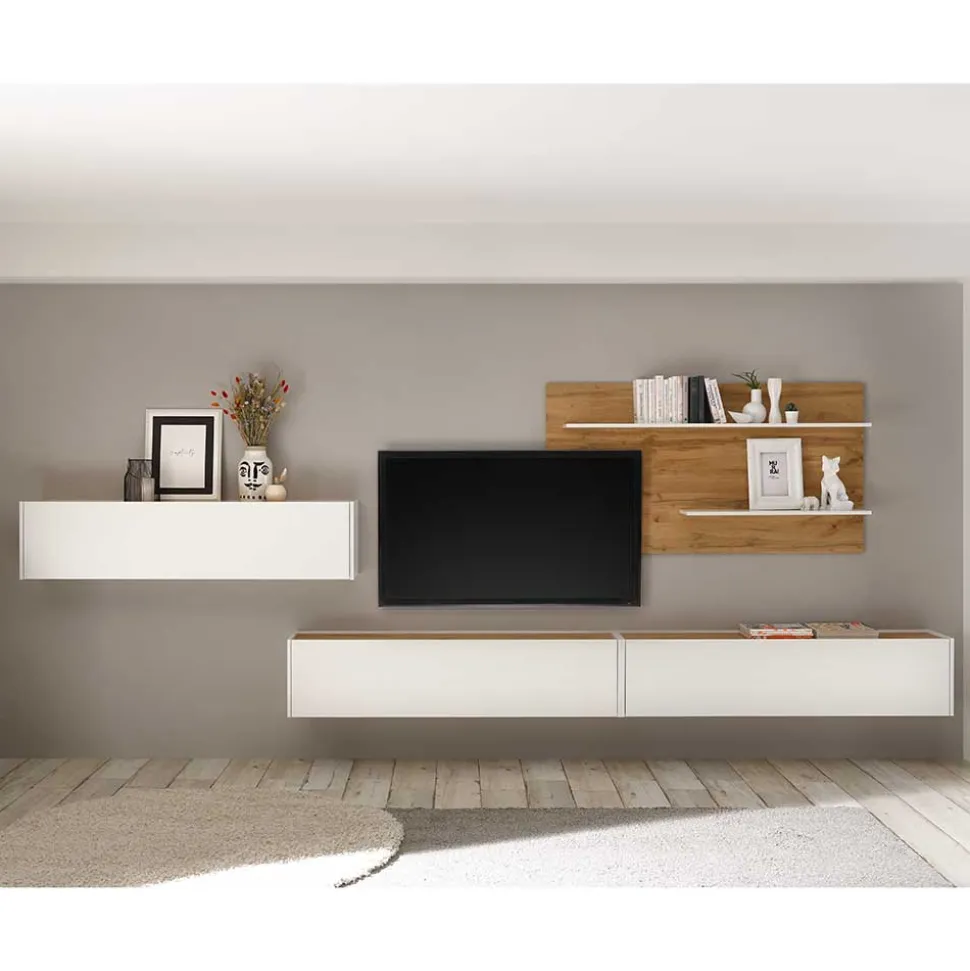 Designer Wohnwand Möbelset - Nonessia (vierteilig)