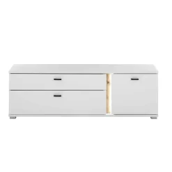 Designer Wohnwand mit LED Beleuchtung - Racelyn (vierteilig)