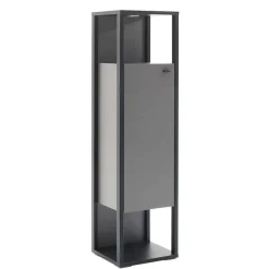 Designer-Wohnwand Möbel in Grau - Ridona (dreiteilig)