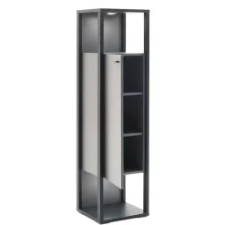 Designer-Wohnwand Möbel in Grau - Ridona (dreiteilig)