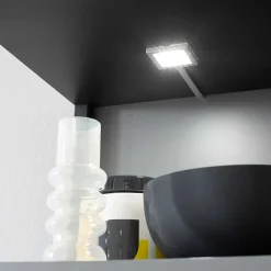 Designer-Wohnwand Möbel in Grau - Ridona (dreiteilig)