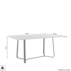 Design-Esstisch in Altholz Optik - Ponzet