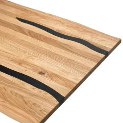 Design-Esstisch mit Baumkanten - Slavidra