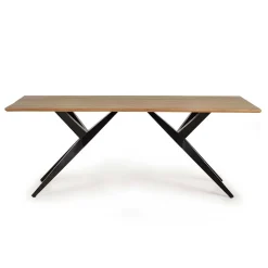 Design-Esstisch mit Massivholzplatte Akazie - Annipurk