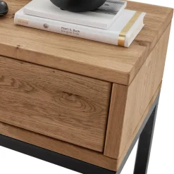 Design-Nachttisch aus Wildeiche Massivholz - Sangre
