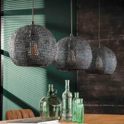 Design-Pendelleuchte mit drei Schirmen - Longos