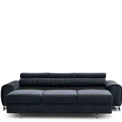 Design-Schlafsofa in Blauschwarz Samt - Harvests