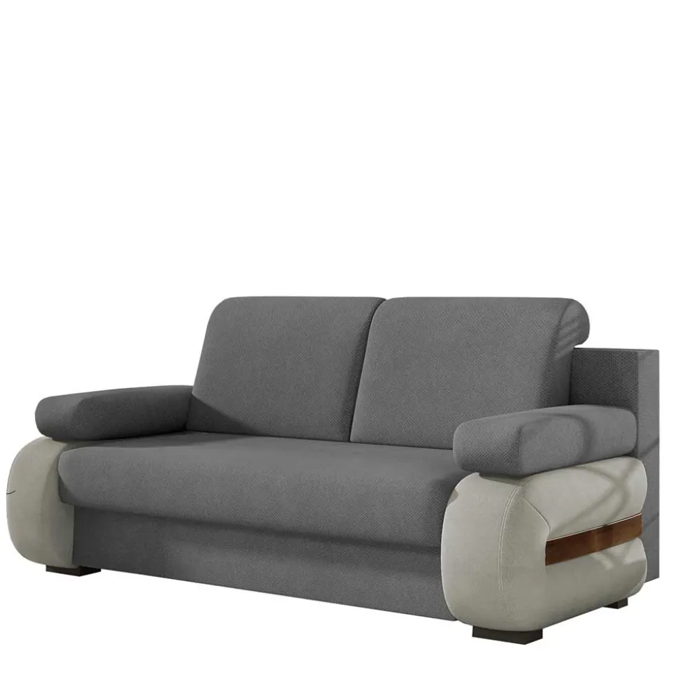 Design-Schlafsofa in Grau und Hellgrau - Blascina