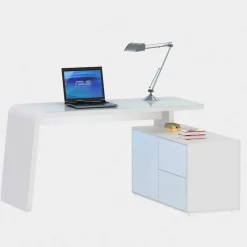 Designschreibtisch Owiconta in Weiß