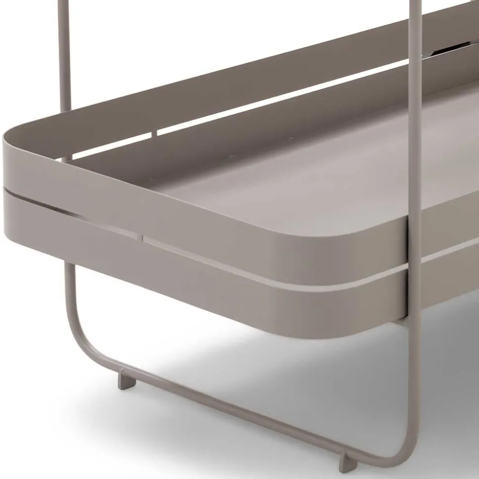 Design-Servierwagen in Taupe - Gicanta