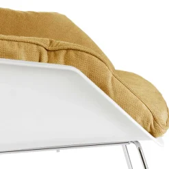 Designsessel in Gelb und Weiß - Navarra (2er Set)