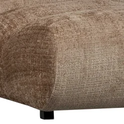 Designsessel in Hellbraun Chenille - Glacita