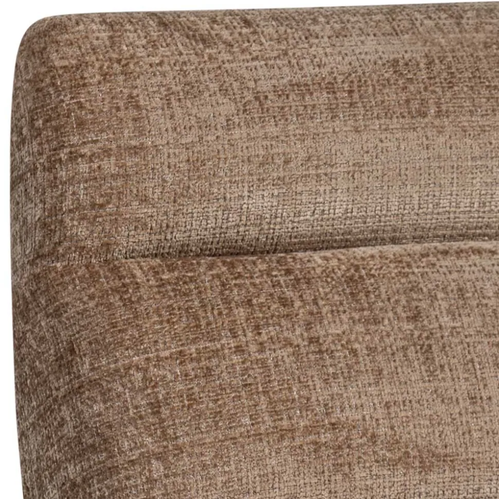 Designsessel in Hellbraun Chenille - Glacita