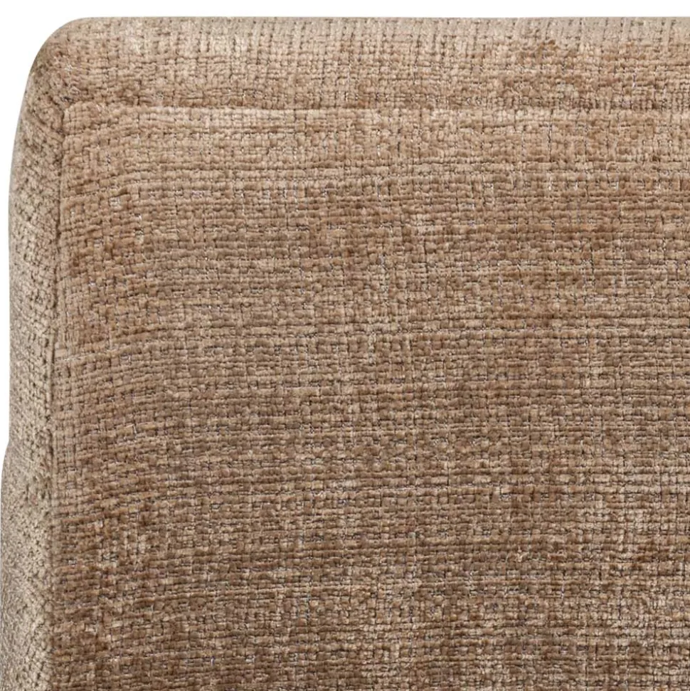 Designsessel in Hellbraun Chenille - Glacita