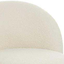 Designsessel mit einer Armlehne in Weiß Boucle - Cisterna