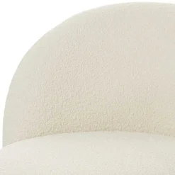 Designsessel mit einer Armlehne in Weiß Boucle - Cisterna