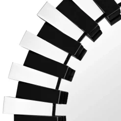 Designspiegel in Silber und Schwarz - Yarah