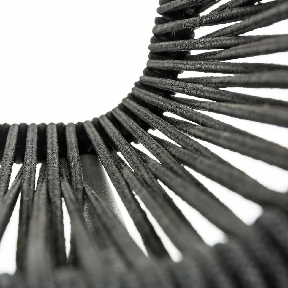 Designstuhl aus Kordel & Stahl - Loeesa (2er Set)