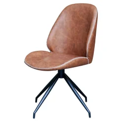 Designstuhl in Cognac Braun - Fantyna (2er Set)