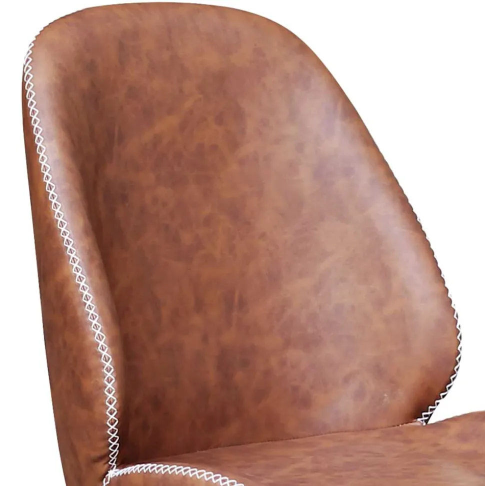 Designstuhl in Cognac Braun - Fantyna (2er Set)