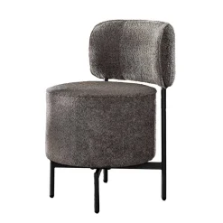 Designstuhl in Grau Boucle - Fincher